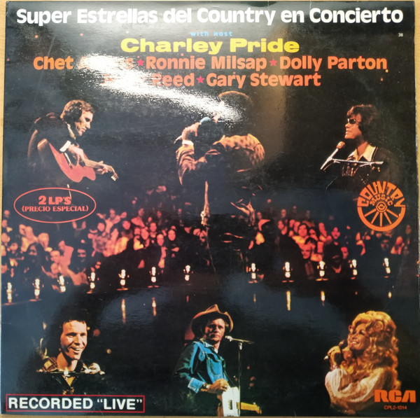  Super Estrellas Del Country En Concierto With Host Charley Pride LP