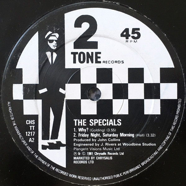 The Specials – Ghost Town The Specials - Ghost Town album cover  More images Label: 	Two-Tone Records maxi 12– CHS TT 1217 Format: 	 Vinyl, 12